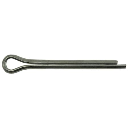 Midwest Fastener Extended Prong Cotter Pin, 3/16 in Dia, 1-3/4 in L, Steel, 100 PK 04039